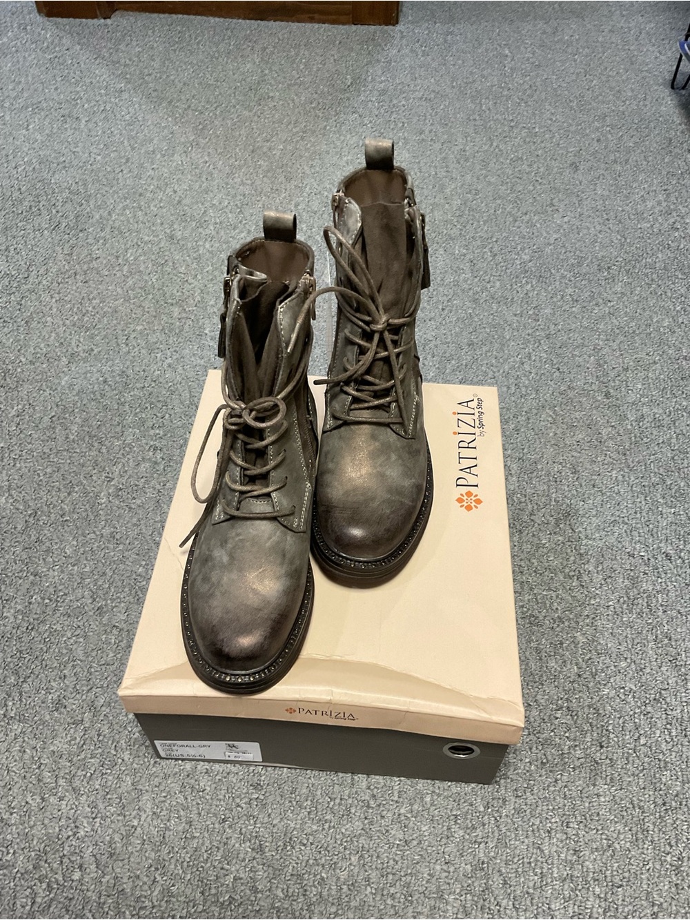 Patrizia Oneforall Lace-Up Boots - Gray